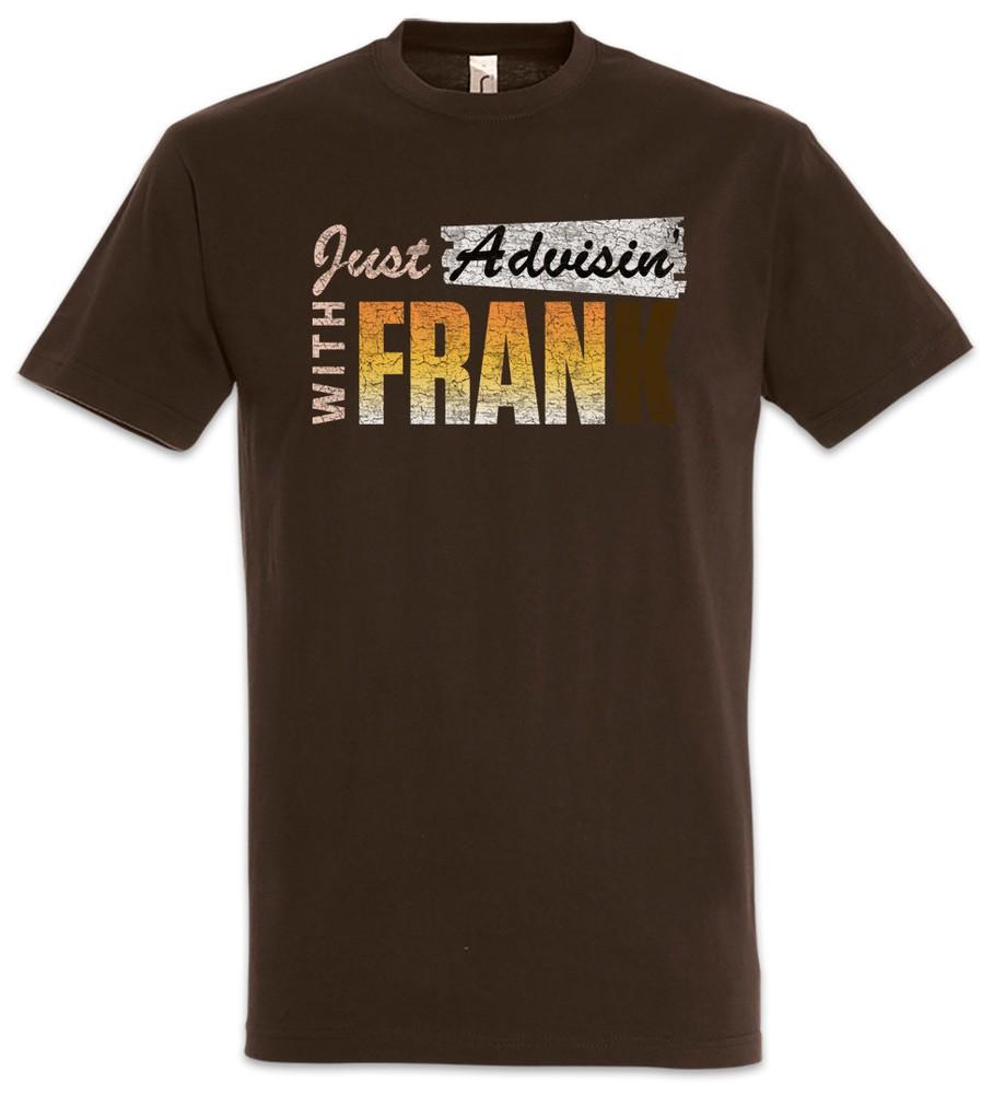 

Just Advisin With Fran T-Shirt Dinosaurs Frank Fun Symbol Sign Logo M