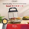 Double-Plate Multifunctional Breakfast & Waffle Maker for Home Use