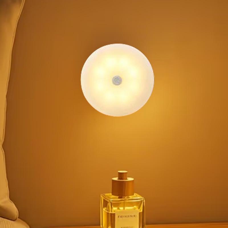 Smart Sensor LED Night Light – USB Rechargeable, Magnetic, Easy Installation for Cabinets, Toilets, Stairs