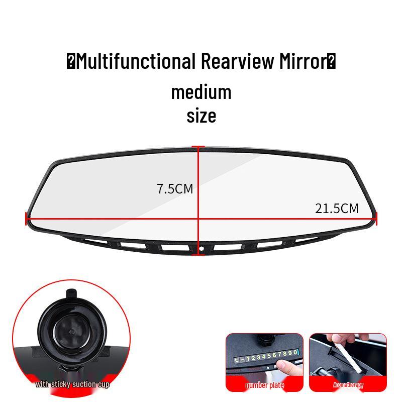 High-Definition Rearview Suction Cup Mirror for Tricycles – Blind Spot and Reverse Assistance