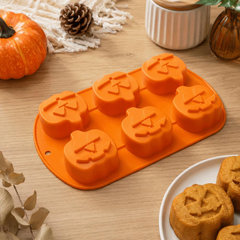 1/2Pcs 3D Halloween Cake Mold Flexible Silicone Baking Mold Pumpkin Baking Mold Pastry Utensil