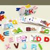 Alphabet Flash Cards Set 26pcs Alphabet Flash Cards Set - Educational Letter Puzzle for Early Learning, Cognitive Memory Game
