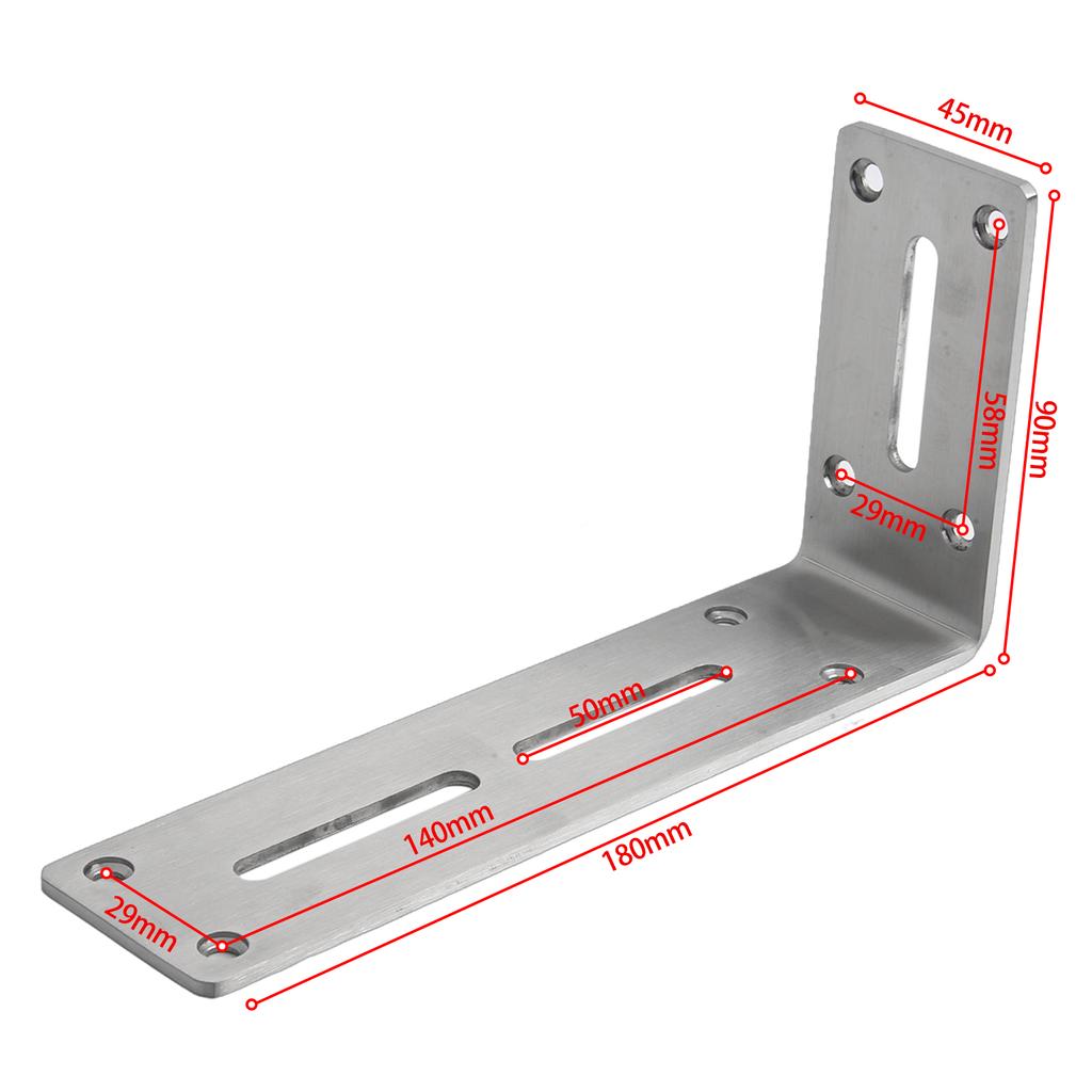 Fixings Angle Bracket Silver Easy Installation 90-degree Right Angle For Reinforcing Joints Hardware Connection