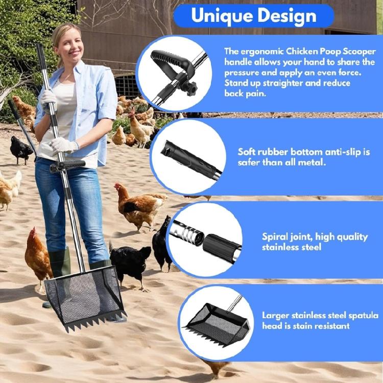 All Season Rustless Steel Poultry Pendence And Cavity Tool With Detachable Segments For Manner Height Adjustments