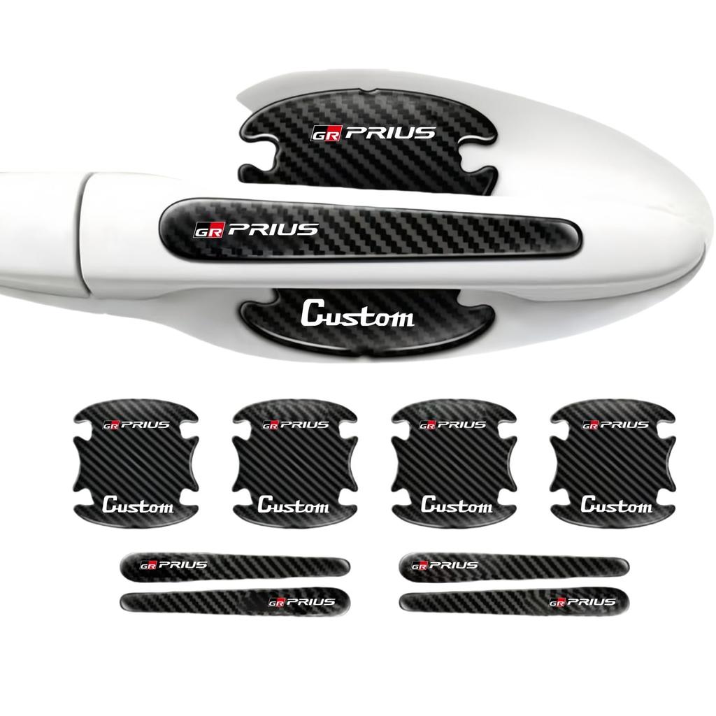 Prius Door Handle Protectors for All Paint Carbon Fiber Comfortable to the Easy Set of 8 Series, Scratch-Resistant, Abrasion-Resistant, Protection,
