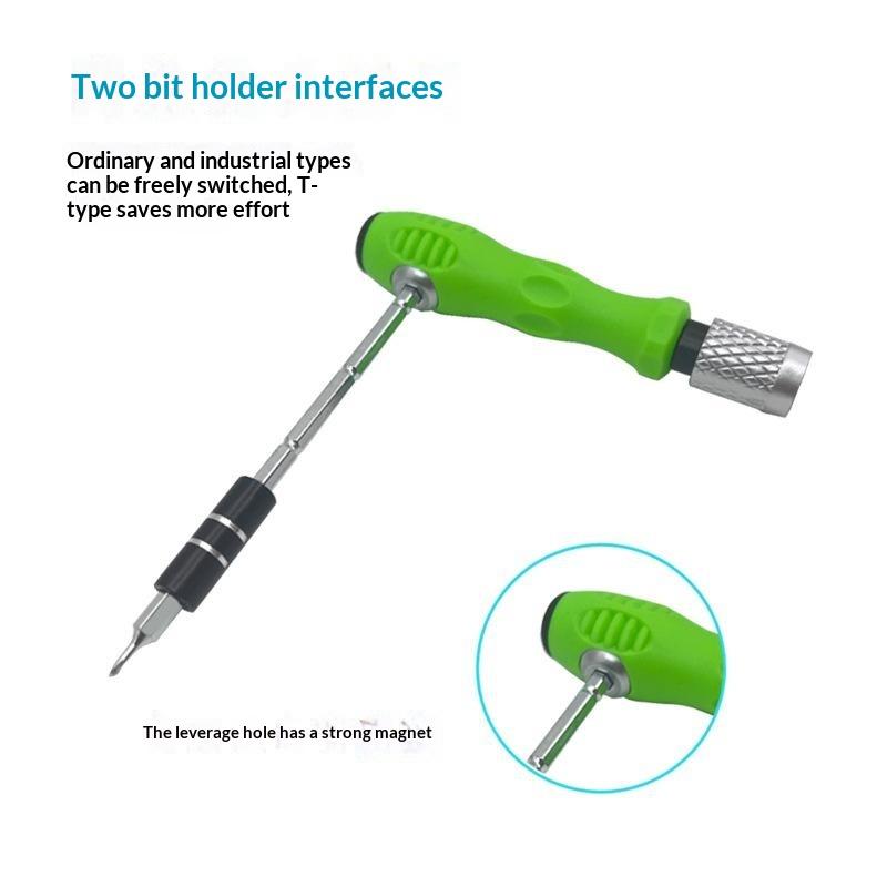 24/32 In 1 Precision Screwdriver Kit Magnetic Non Slip Green Handle for Home Office Daily Small Repair Needs