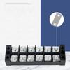 Cable Barrier Block Double Row Wire Connector Fixed Wiring Board Electrical Barrier Terminals Panel 3/4/5/6/8 Position