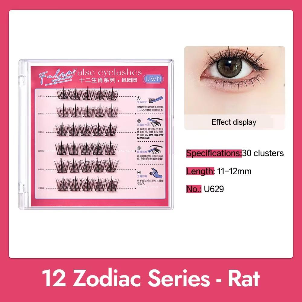 No Need Glue Self Adhesive Cluster Lashes Press On Segmented Eyelashes  Women's Beauty