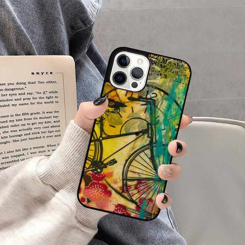 Bike Cycling Phone Case For iPhone 17 Air 16 15 14 plus 11 12 13 Pro  Max coque Cover Shell