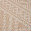 Outdoor Rug Flatweave 80x150 cm Brown Striped