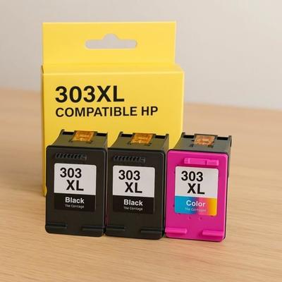 Pack of 3 Compatible Cartridges - SHOP-STORY - HP 303XL - High Capacity - Multi-color - Sharp Prints