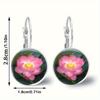 Fashion Earring Y2K Vintage Marigold Time Gem Flower Ear Buckle