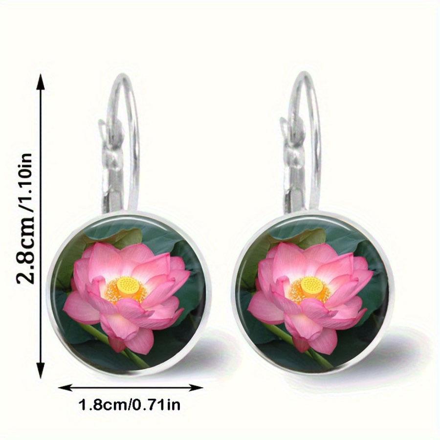 Fashion Earring Y2K Vintage Marigold Time Gem Flower Ear Buckle