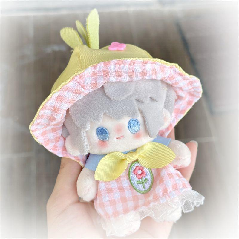 10cm Cotton Doll Clothes Set - 'Sprout's Letter' - Cute Plush Toy Dress-Up Outfit