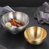 1PC High Quality Kitchen Cutlery Soup Bowl Household Mixed Rice Fruit Salad Bowl Korean 304 Stainless Steel Ramen Noodles Bowl