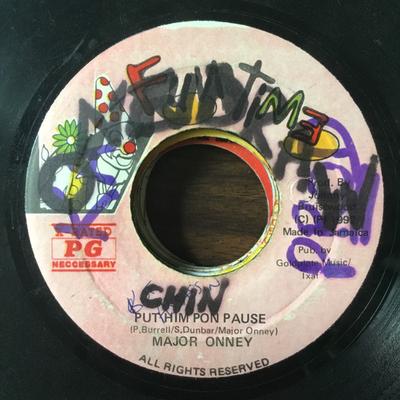 7inch Record MAJOR ONEY - Put Him Pon Pause NONE Fun Time 1992 Jamaica Reggae, Ska & Dub Used