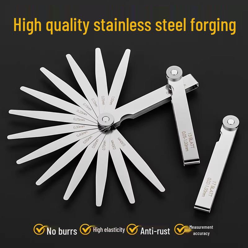 Stainless Steel High-Precision Feeler Gauge for Valve Clearance