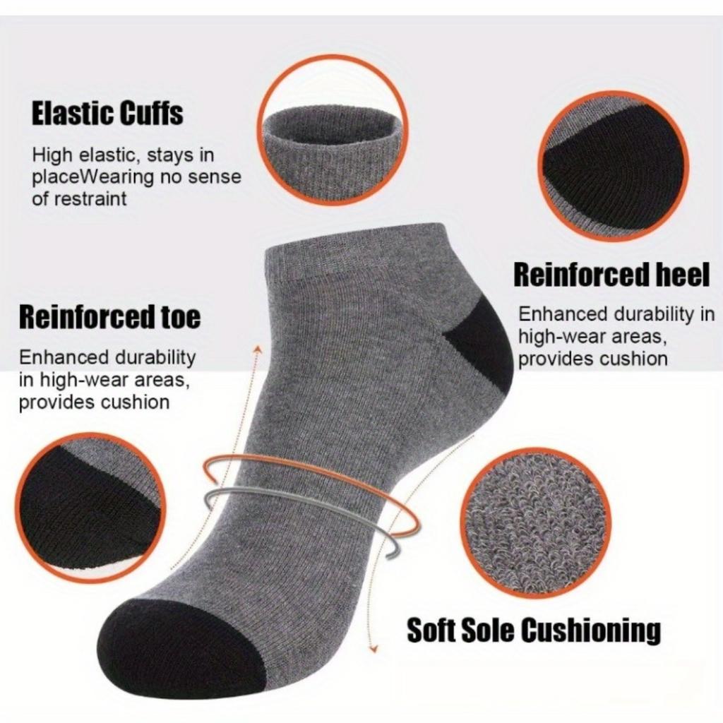 Breathable Mesh Sports Socks - Moisture Wicking and Elastic, Classic Design for All Seasons Comfort, Machine Washable Casual Style Sock Set