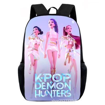 Kpop Witch Hunter 3D Digital Printing Student School Bag Girls Backpack Large Capacity Burden Reduction Backpack