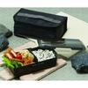 Skater Antibacterial Fluffy Dome Lid Bento Box 830ml with Insulated Bag Black Made in Japan KCPFLB8AG-A