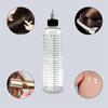 500ml Empty Hair Dye Plastic Refillable Bottle / Graduated Scale Liquid Dispenser Twist Top Cap Tattoo Pigment Ink Container