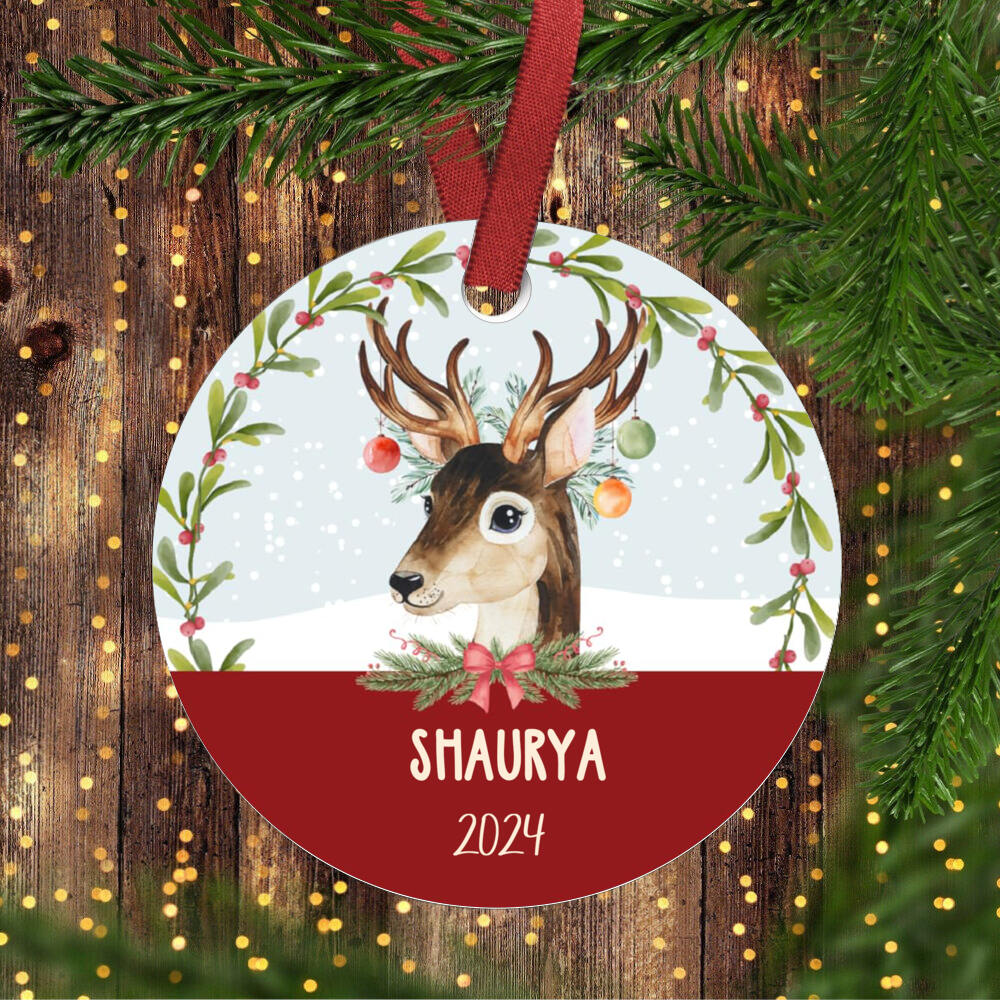 

Personalized Christmas Ornaments for Kids Name & Date Customized Christmas Hanging Ornament Gifts for Kids 2025 Xmas Ornament