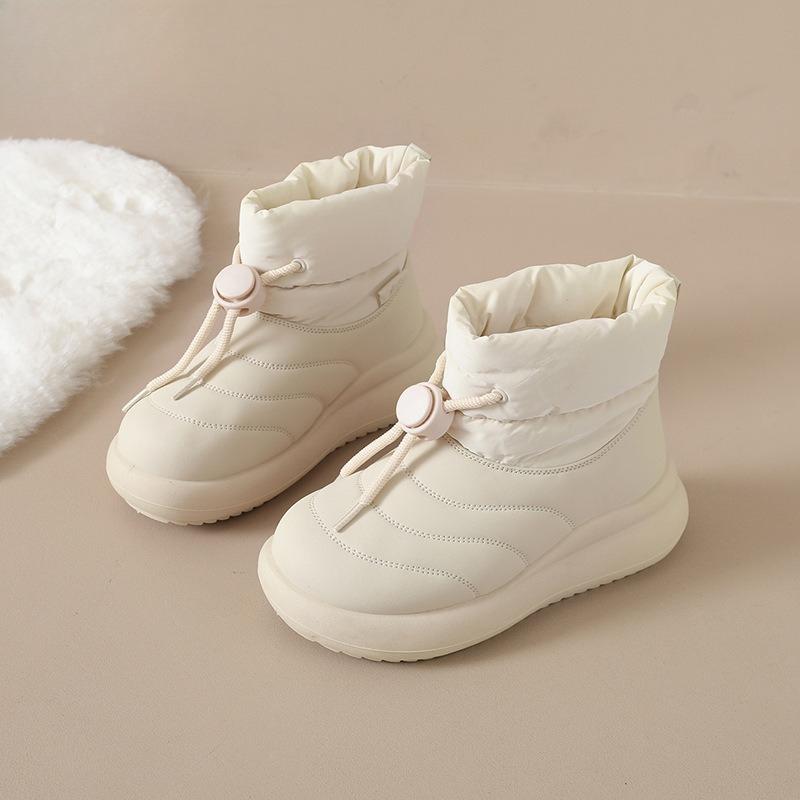 Winter Platform Snow Boots for Women Warm Cozy Faux Fur Lined Ankle Booties Women's Slip On Outdoor Waterproof Furry Comfortable Walking Boot Shoes