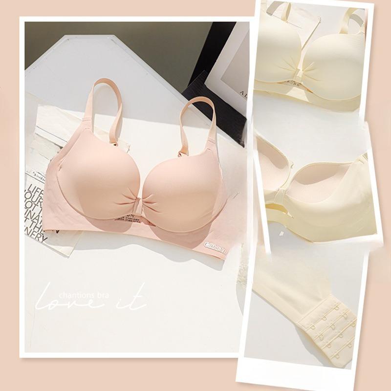 

Женская Новая Плоская Грудь Маленькая Грудь Показ на Коллекции Пара Подтягивающего Бесшовного Нижнего Белья 32/70AB