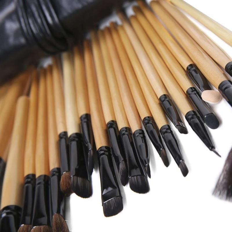 24 ks Sada štětců na make-up Dárková taštička Profesionální kosmetické štětce Štětec na obočí Pudr na obličej Podkladové báze Stíny Nástroje na líčení