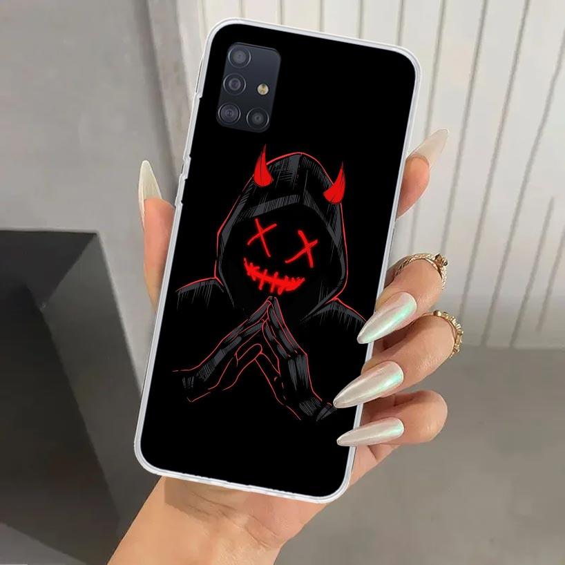 Devil Bad Boy Anime Phone Case for Samsung Galaxy A52 A32 A22 A12 A02S A50S A30S A10S Note 20 Ultra 10 Plus S10 A31 A20 A71 A72