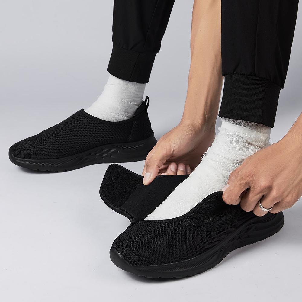 Wide Toe Sneakers For Fat Foot Diabetes Shoes Hallux Valgus Bunion Orthopedics Swollen Feet Thumb Eversion Footwear