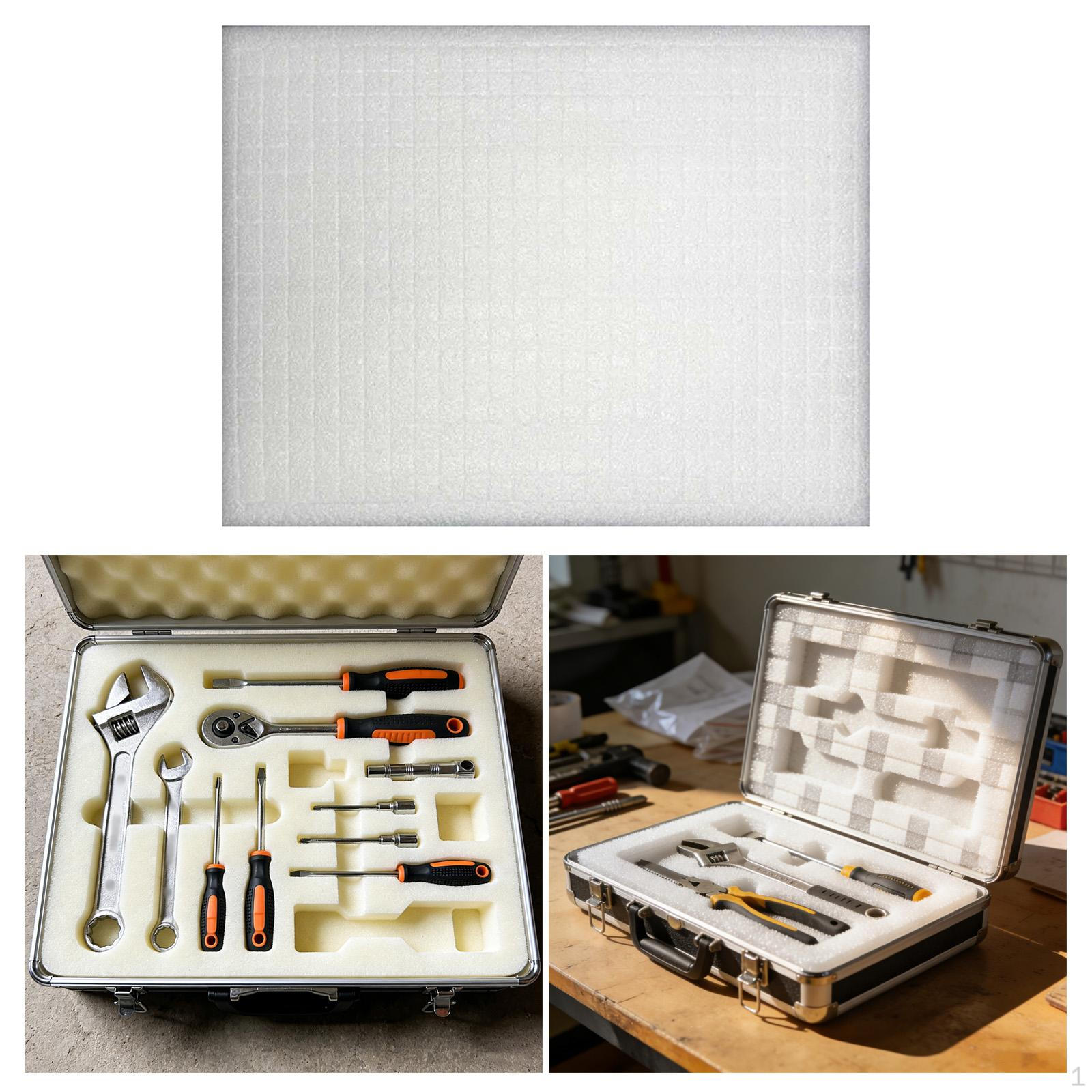 

Cuttable Polyethylene Foam Sheet, And Packaging Insert for Transport, Crafts DIY Projects White 40x30x2.5cm