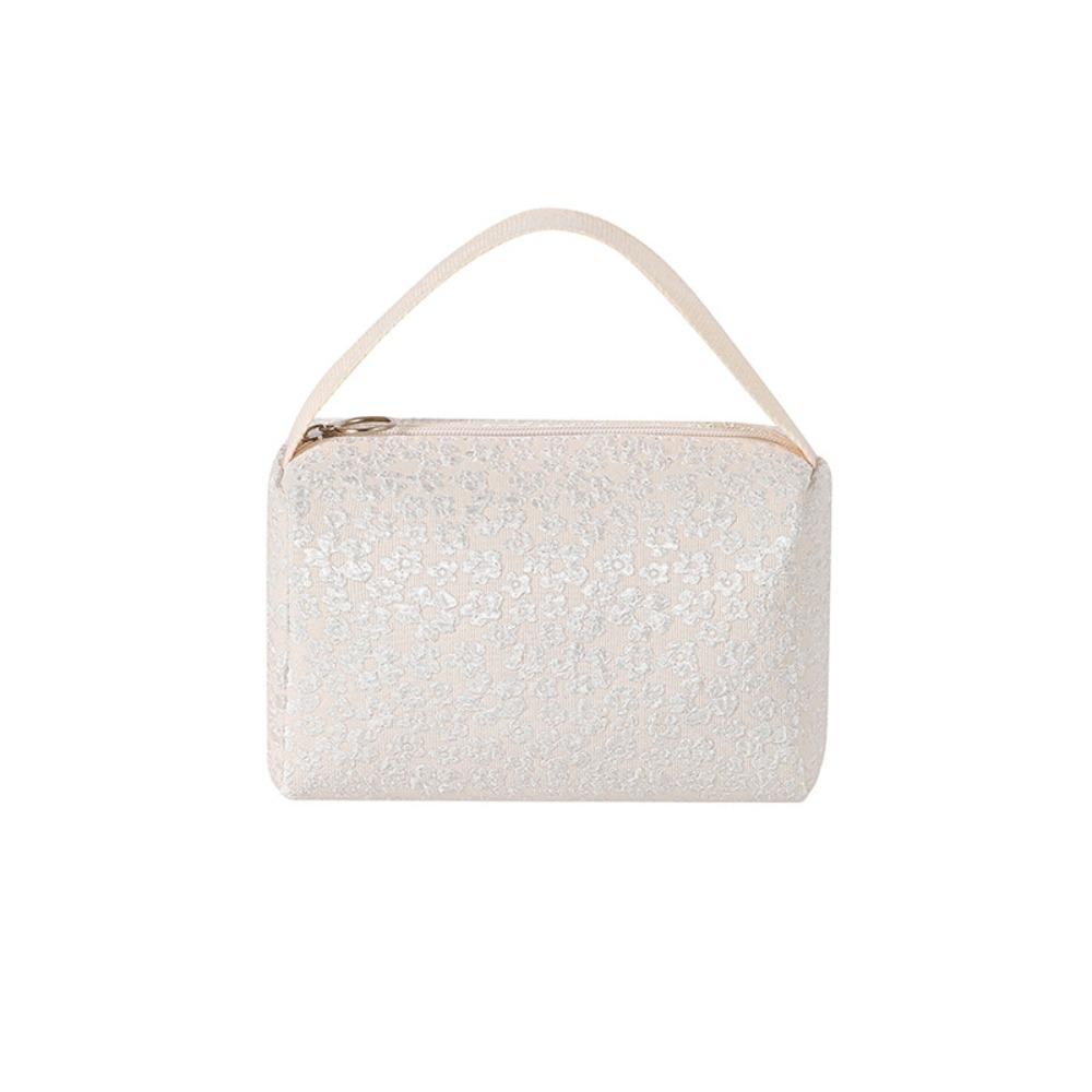 Large Capacity Cosmetic Storage Bag Zipper Wpmen Toiletries Bag Floral   Makeup Bag  Travel