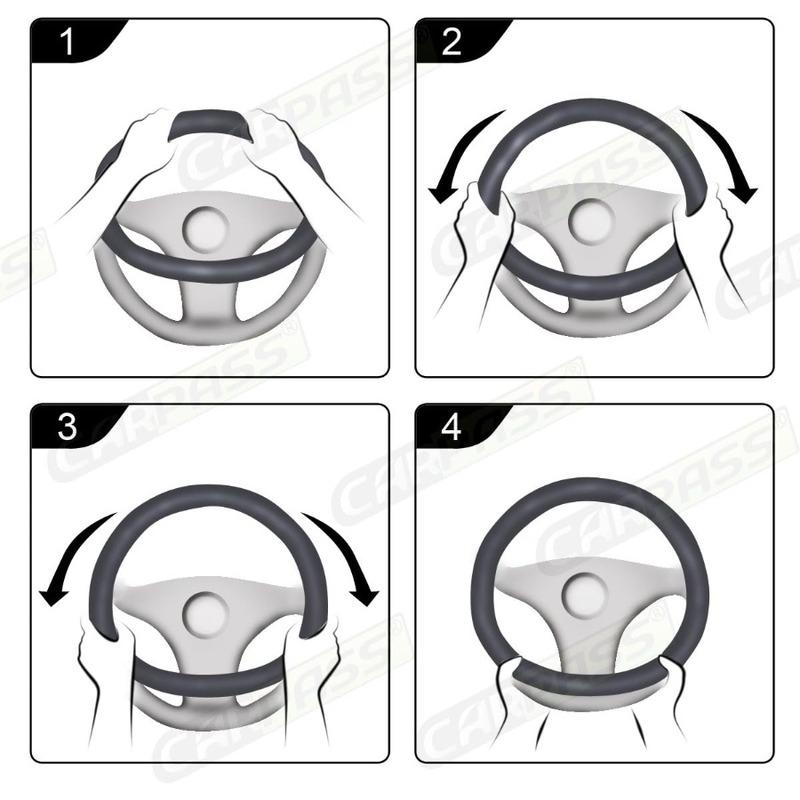 Black Faux Suede 14.515 Inch Memory Foam Steering Wheel Covers Breathable AntiSlip Odorless Steering Wheel Universal Fit for Me