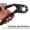 6/8-Inch Adjustable Wrench with Non-slip Ergonomic Handle Heavy Duty High Carbon Steel Multi-functional Repair Monkey Wrench Hexagonal Spanner Tools