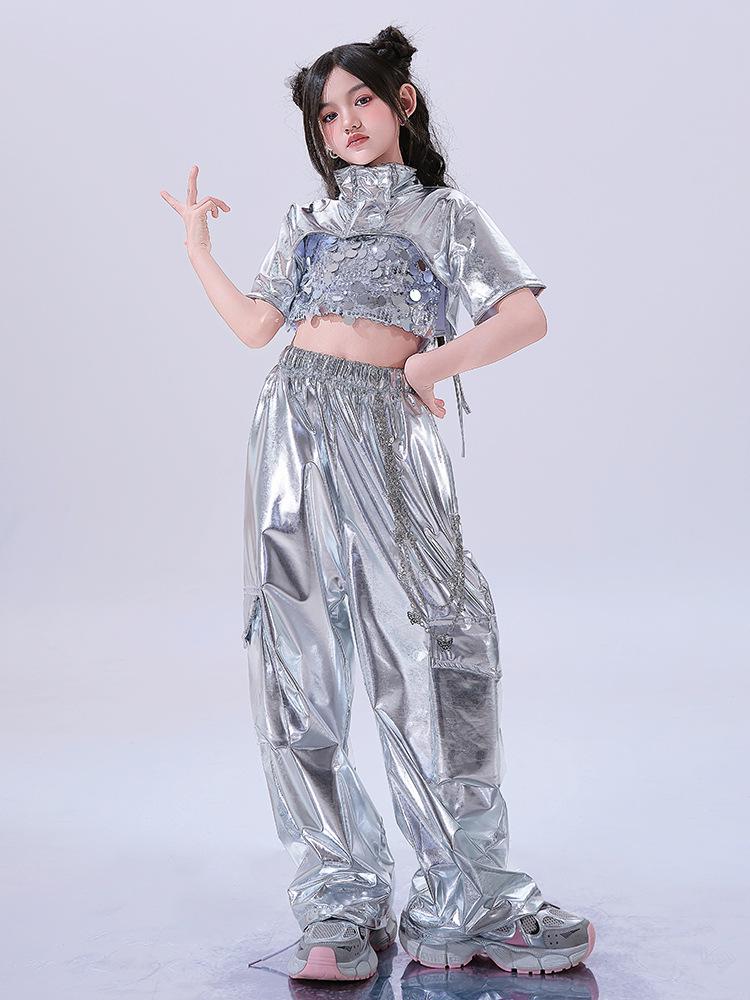 Μοντέρνα Στολή Τζαζ Χορού για Κορίτσια - Δροσερή Μοντέρνα Καλοκαιρινή Στολή Παράστασης για Χορό σε Στυλ Δρόμου.