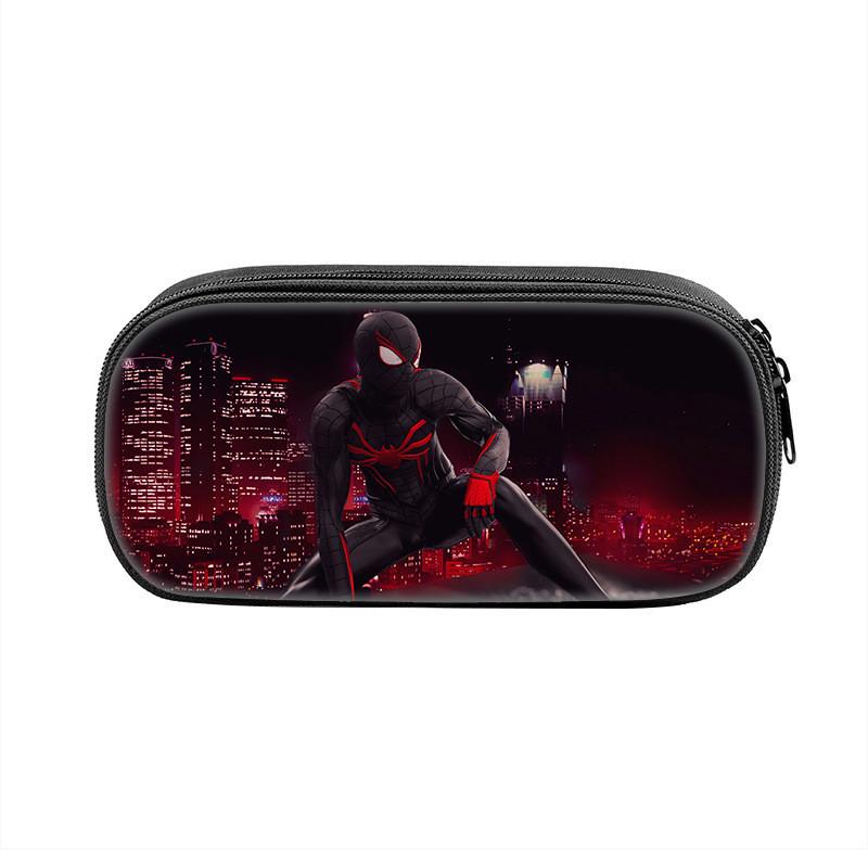Spider Man Large Capacity Nylon Pencil Case For Students And Kids