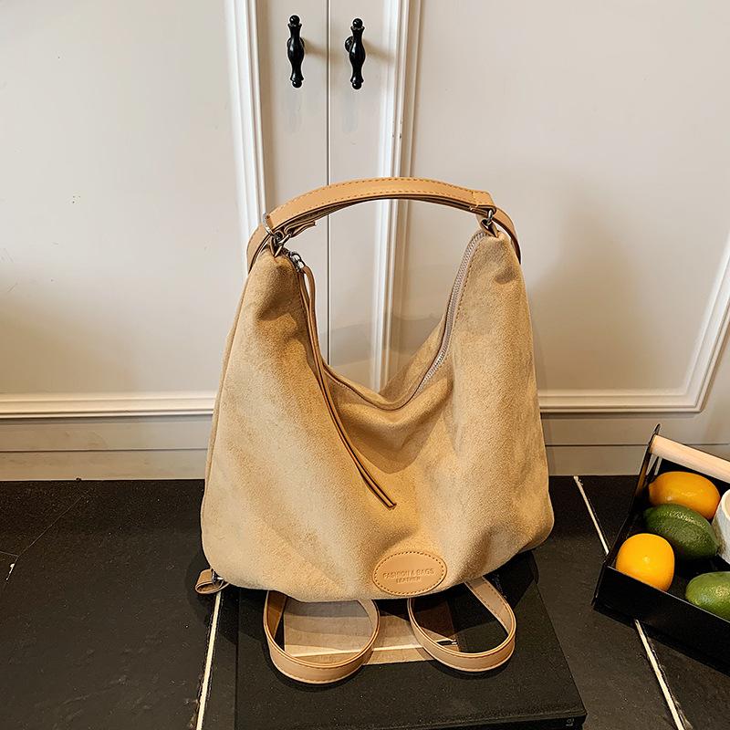 

Premium retro large-capacity tote bag women s new versatile shoulder bag multi-purpose backpack