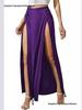 Elegant Women's Irregular Evening Gown - Solid Color Long Dress
