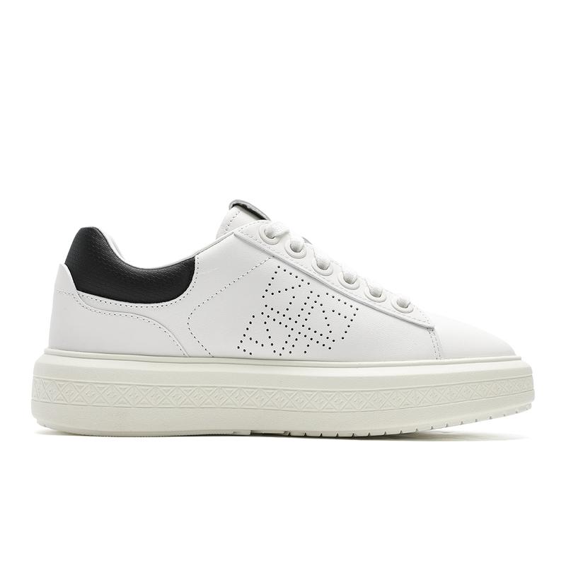 Fila Heritage Sneakers Retro Series Comfortable Versatile Durable Low-Top Running Shoes Women Sneakers White Black F12W442101FWB