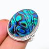 Abalone Shell Gemstone Handmade 925 Sterling Silver Jewelry Ring Size 8 AR-19932