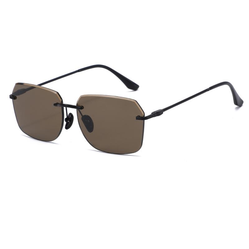 2026 Ultra Light Frameless Metal Sunglasses Polarized Sunglasses Driving Sunglasses Outdoor Fishing Glasses 1867