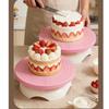 Zum Dekorieren Drehteller Rosa zum Backen von Kuchen Glatte Drehung Klare Skalenmarkierungen Rutschfeste Basis 28x25,2x7,5cm