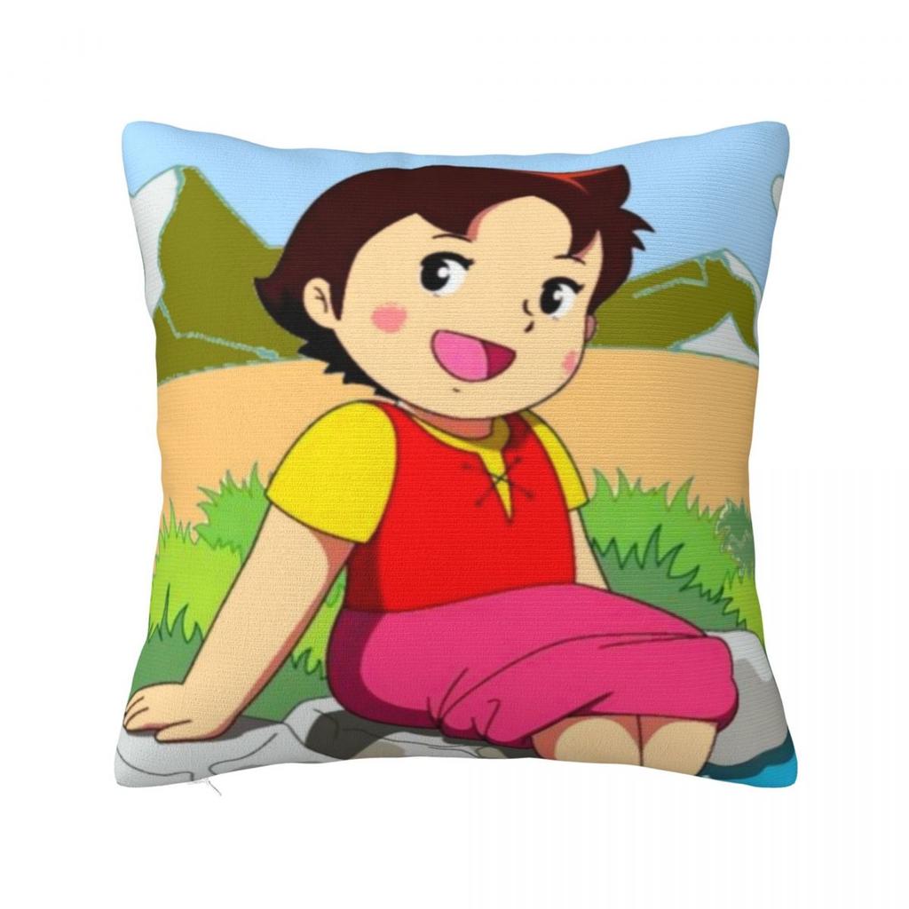 Heidi Feet In The Water Square Pillowcase Pillow Cover Polyester Cushion Zip Decorative Comfort Throw Pillow for Home Bedroom