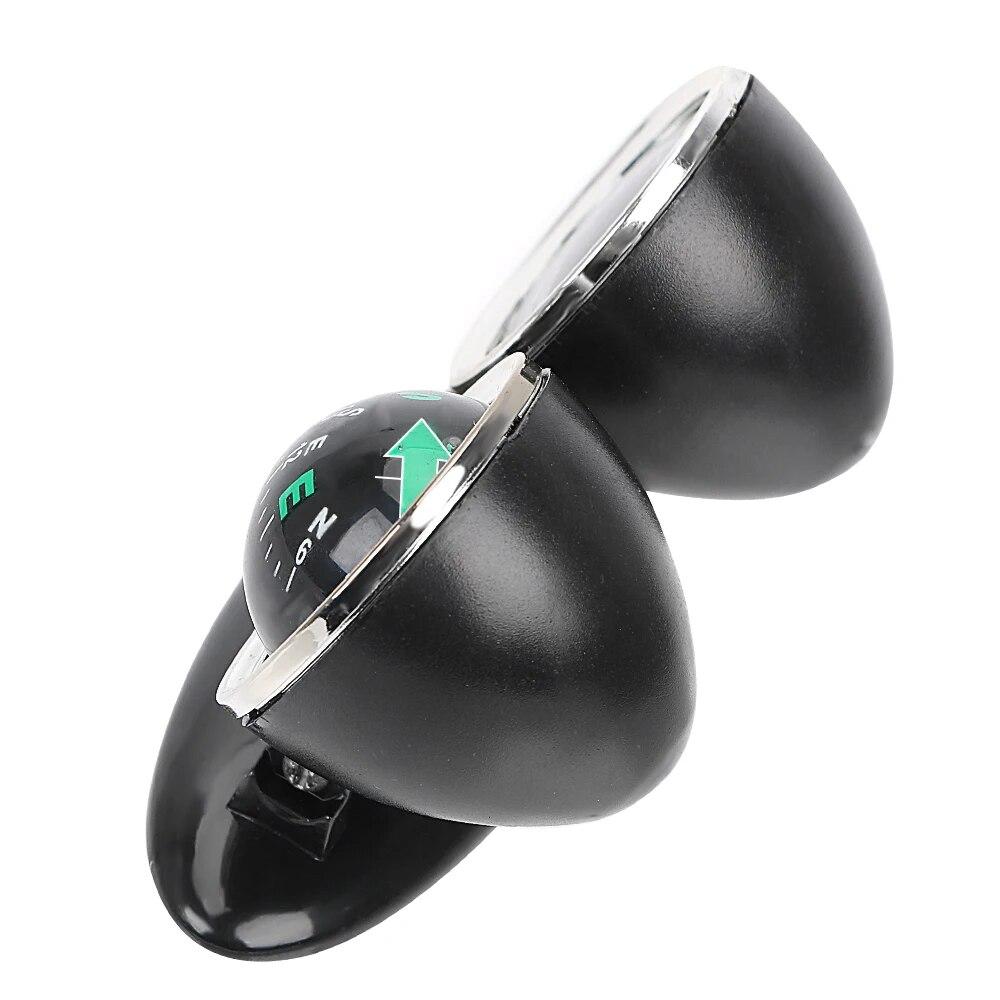 2 in 1 Car Ornaments Compass Thermometer Direction Dashboard Ball Car-styling Guide Ball Vehicle Automotive Accessories