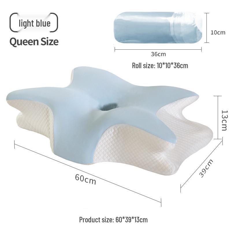Butterfly Memory Foam Pillow for Neck Support and Deep Sleep
