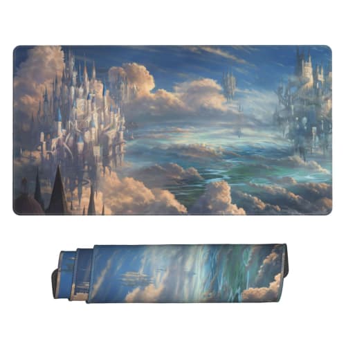 MTG Playmat, TCG Playmat, Board Game Playmat, Trading Card Game Playmat, Desk Mat, Pad, Hand-Painted Original Art, Stitched Edge (35x60cm) (2)