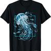 Jellyfish and Fishes In Sea T-Shirt