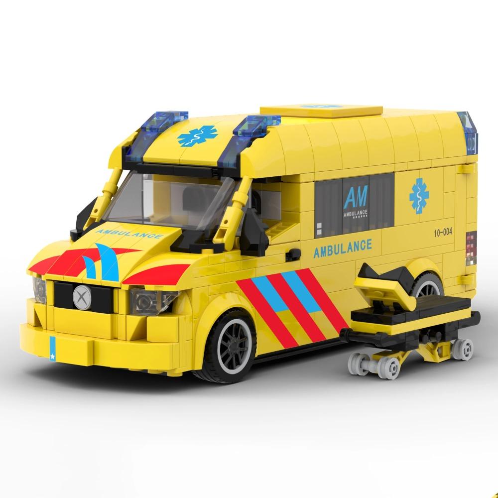 Seria Miasto Klocki Ratownicza Ambulans Klocki Model Zabawki Edukacyjne Budowlane dla Dzieci Chłopcy Prezenty dla Dzieci 600+ Szt.