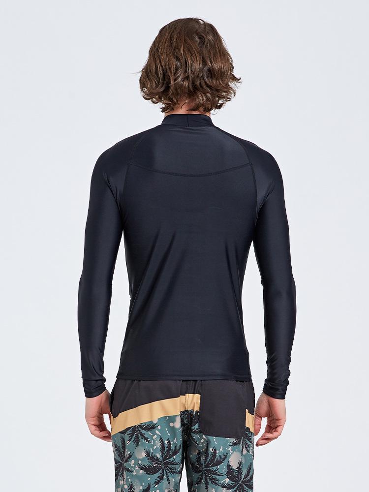 Shabate Men's Quick-Dry Diving Suit: Long Sleeve Sun Protection, Slim Fit, Jellyfish-Resistant Top for Snorkeling.